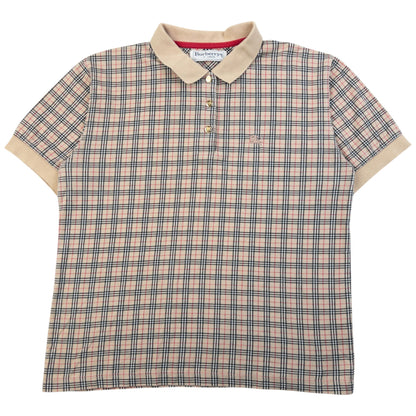 Vintage 90s Burberry Nova Check Polo Shirt Womens Size M | Medium, Multicoloured