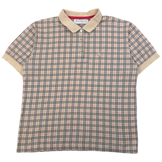 Vintage 90s Burberry Nova Check Polo Shirt Womens Size M | Medium, Multicoloured