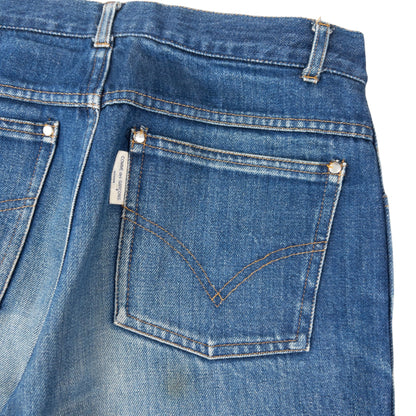 Vintage 90s Comme Des Garçons HOMME Distressed Denim Jeans Size W29 | W29, Blue