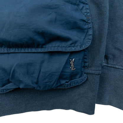 Vintage 2000s YSL Yves Saint Laurent By Tom Ford Zip Up Hoodie Size M | Medium, Navy