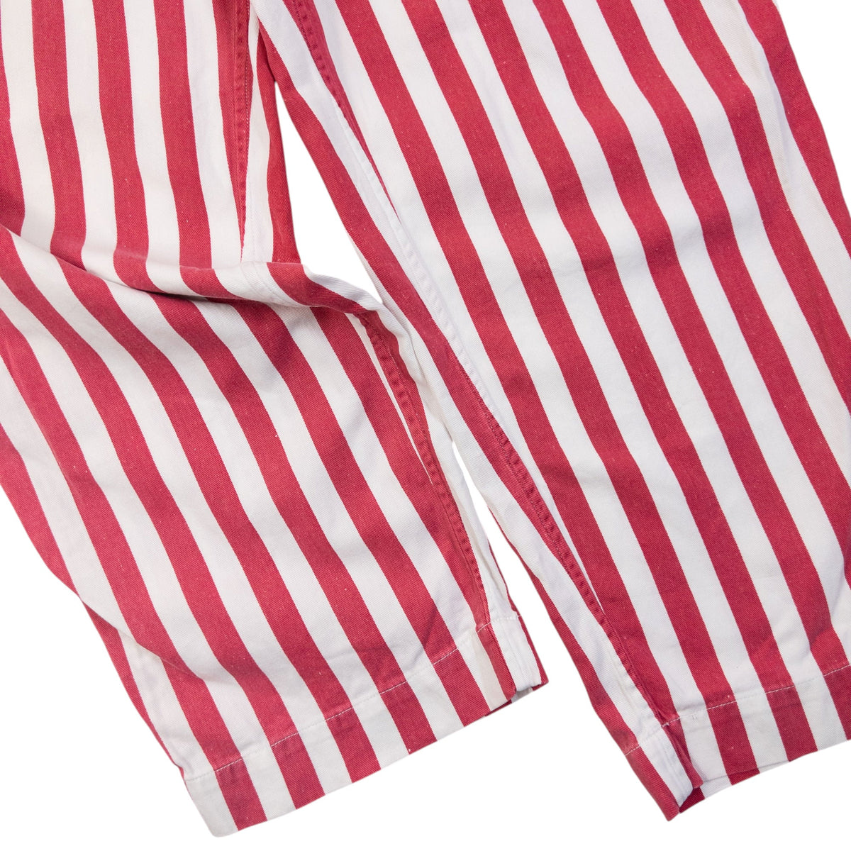 Vintage 90s Yohji Yamamoto Striped Trousers Size S | Small, Red