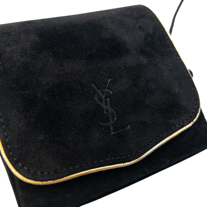 Vintage 90s YSL Yves Saint Laurent Suede Mini Crossbody Bag | O/S, Multicoloured