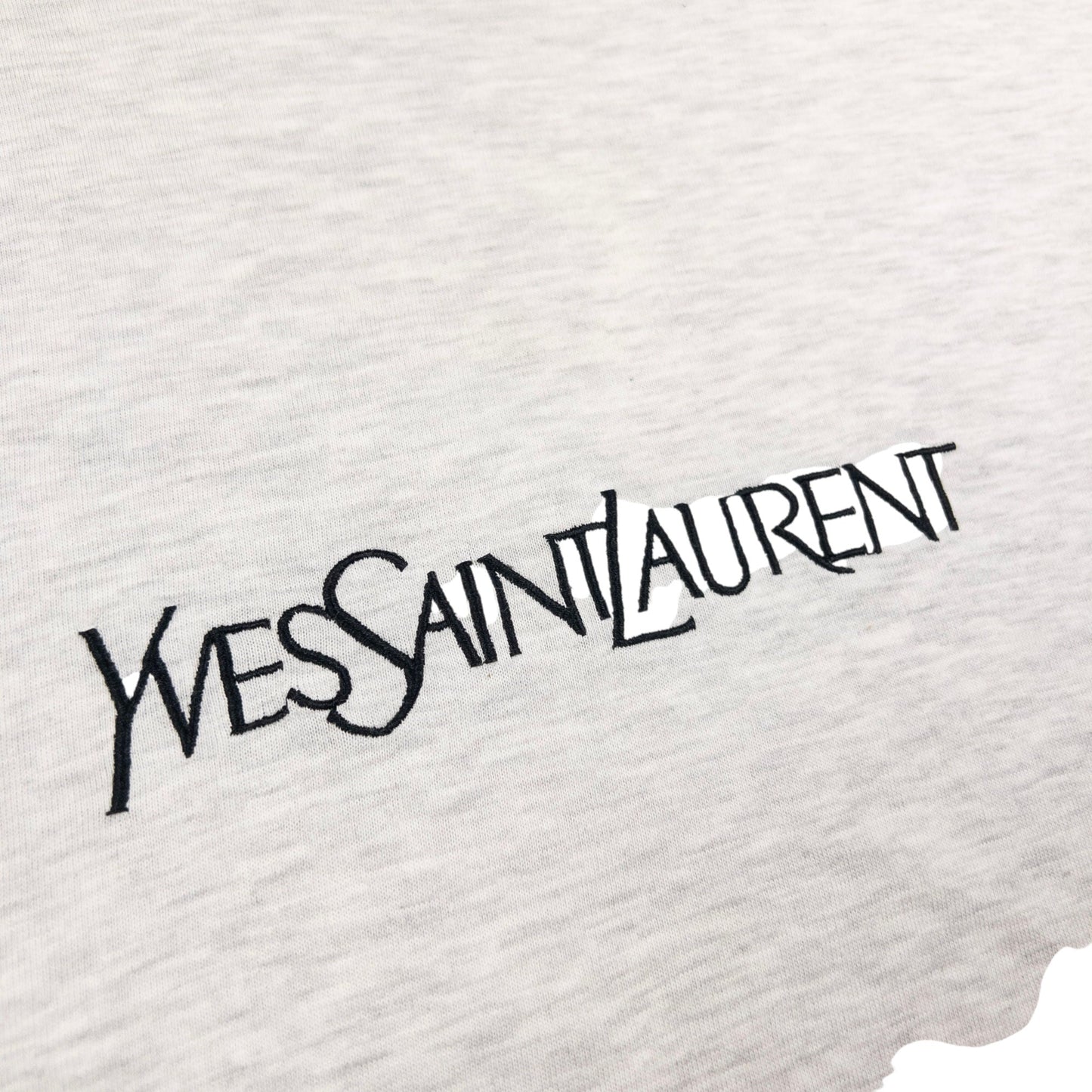 Vintage YSL Yves Saint Laurent Embroidered T Shirt Size M