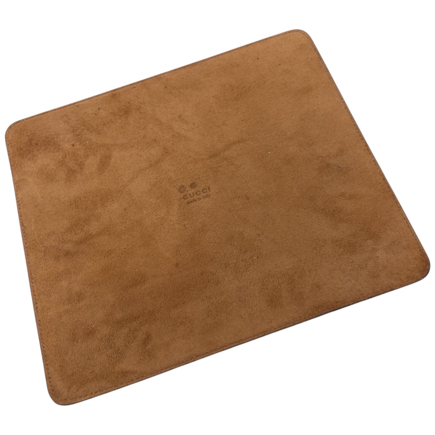 Vintage 2000s Gucci Monogram Leather Mouse Pad