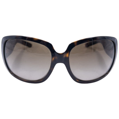 Vintage Burberry Nova Check Embossed Tortoise Shell Sunglasses