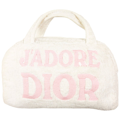 Vintage Dior J'adore Terry Cloth Handbag