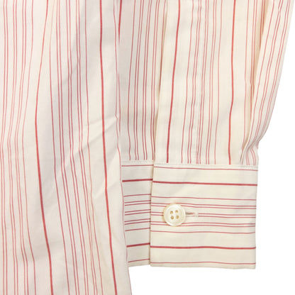 Vintage 90s Issey Miyake Striped Long Sleeve Button Up Shirt Size S | Small, Red