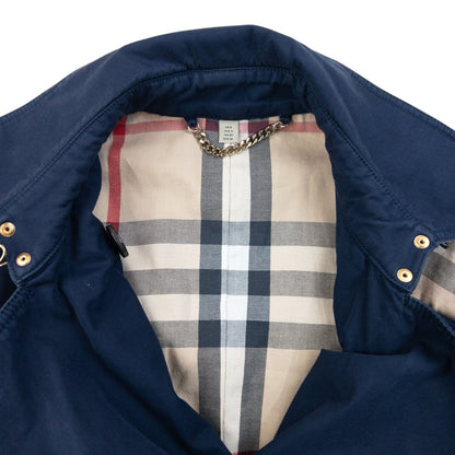 Vintage Burberry Nova Check Lined Belt Waist Jacket Womens Size M | Medium, Navy