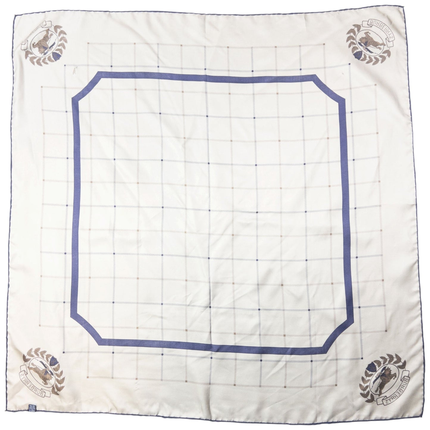 Vintage 90s Burberry Silk Scarf | O/S, Red