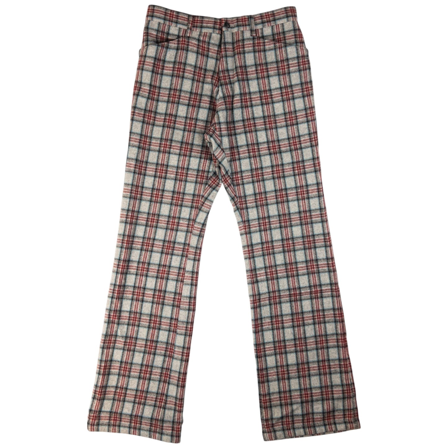 Vintage PPFM Tartan Wool Trousers Size W28