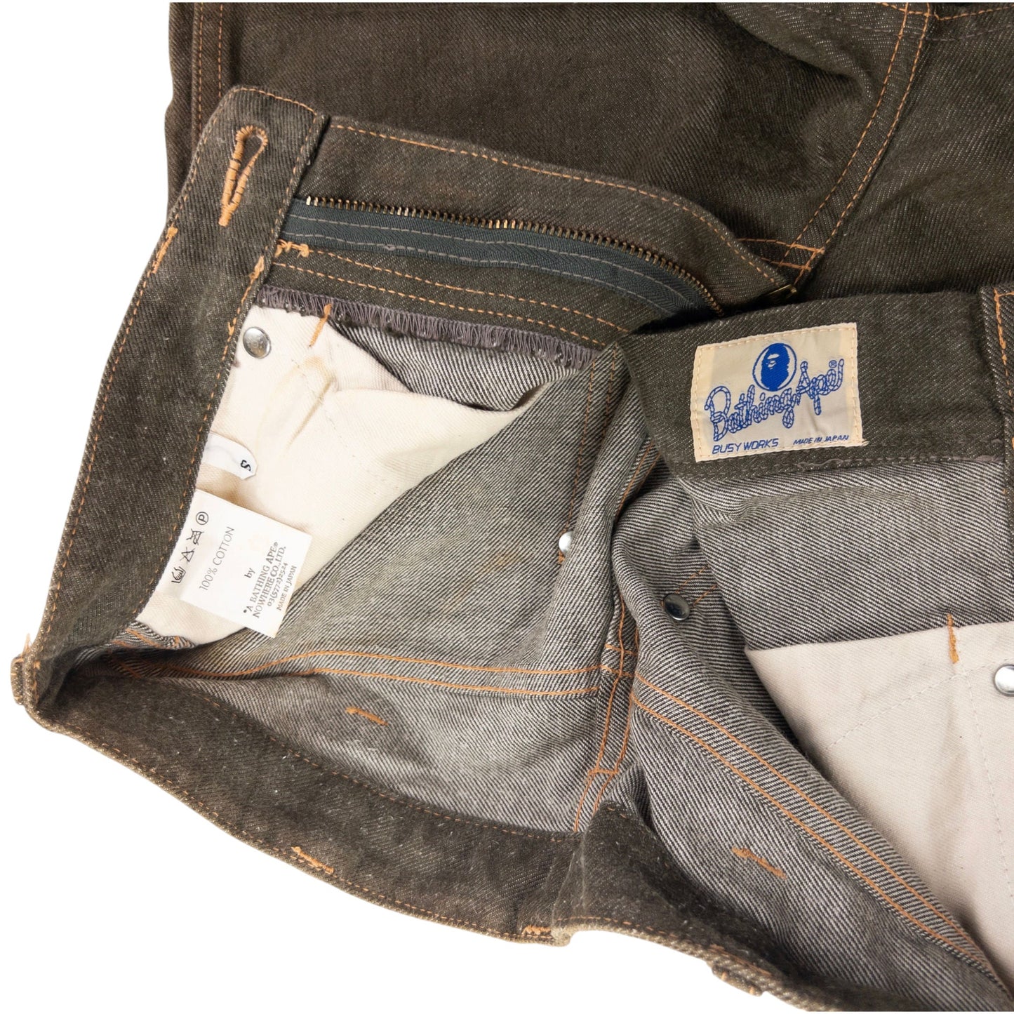 Vintage BAPE Bathing Ape Denim Jeans Size S