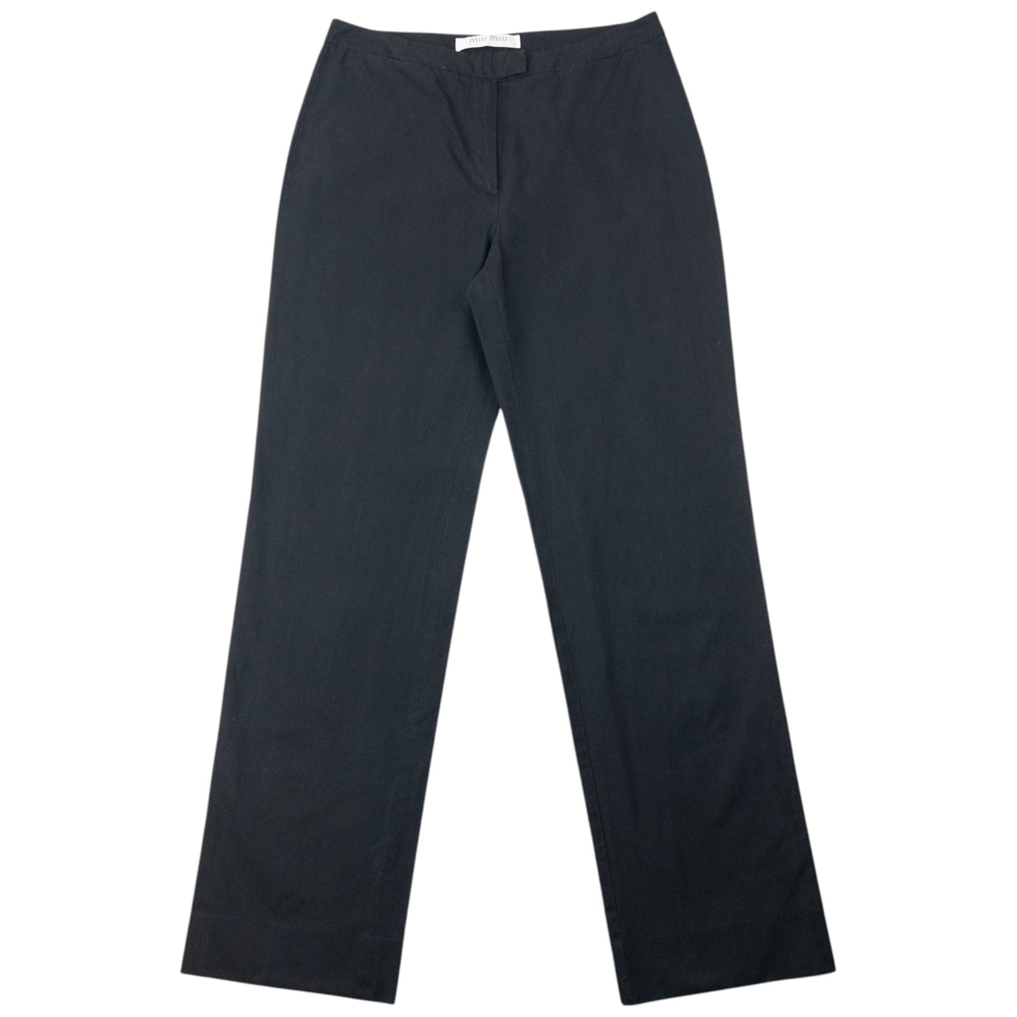 Vintage 2000 Miu Miu Trousers Size W28 | W28, Black