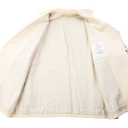 Vintage 90s Yohji Yamamoto Asymmetric Zip Jacket Size S | Small, Cream
