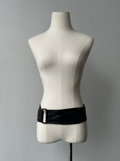 Vintage 1990s Leather Chunky Belt - W32-36