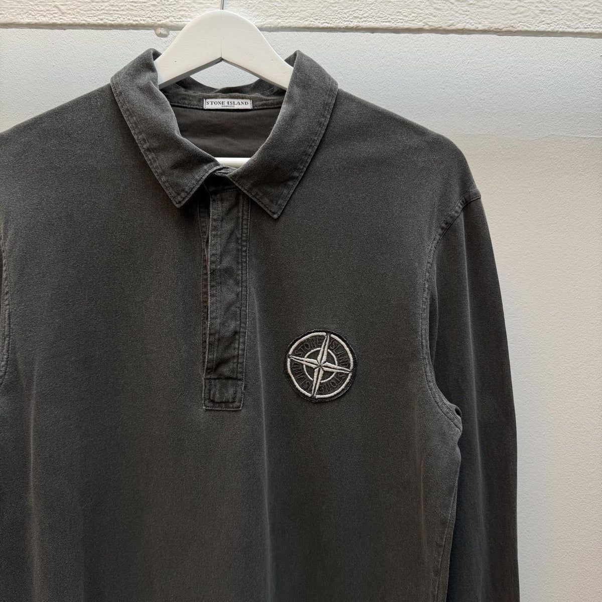 00’s Stone Island Rugby Polo (L) | Large, Grey