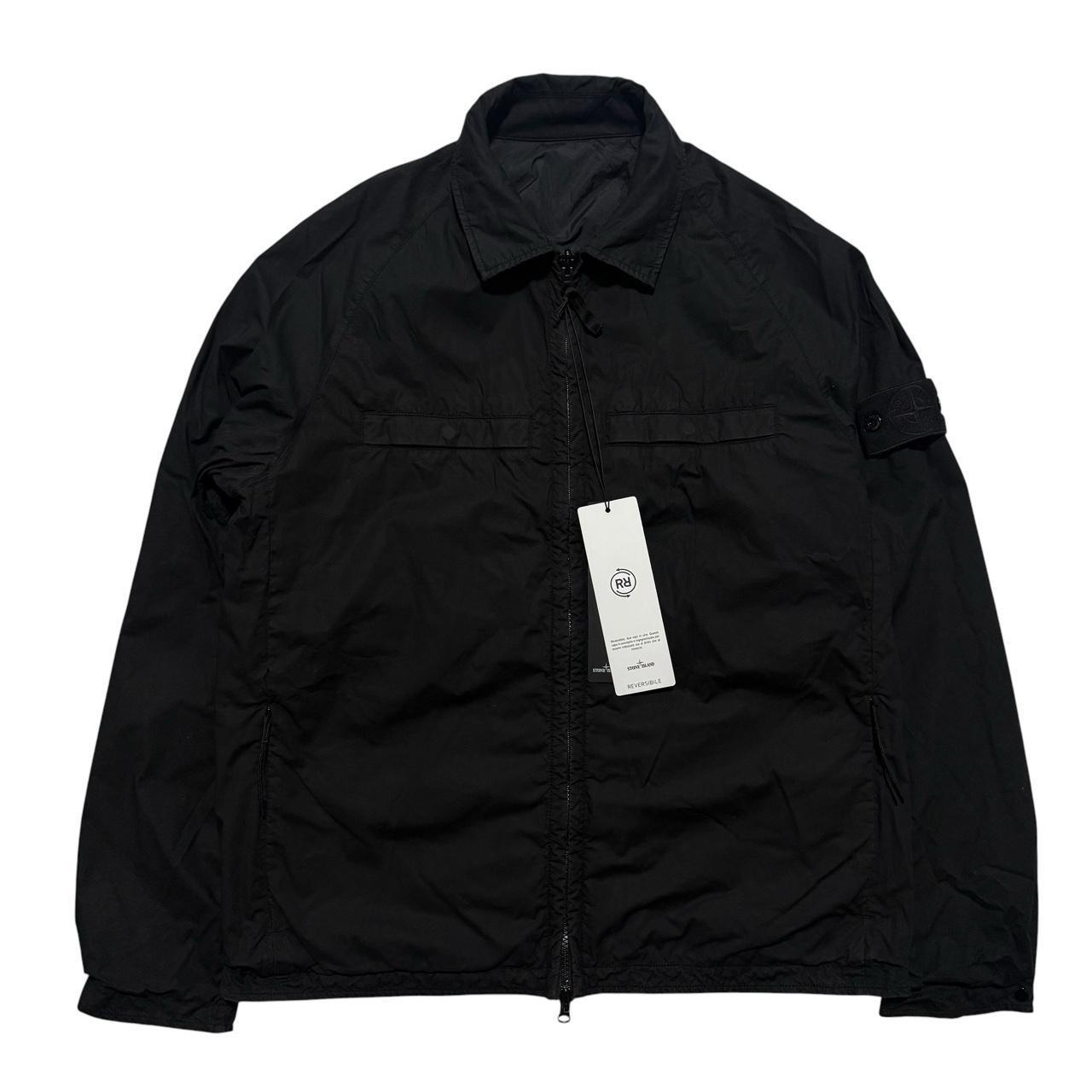 Stone Island Reversible Ghost Nylon Jacket | Large, Black