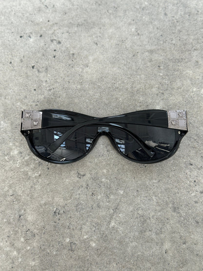 Versace 2000s Oversized Medusa Logo Sunglasses