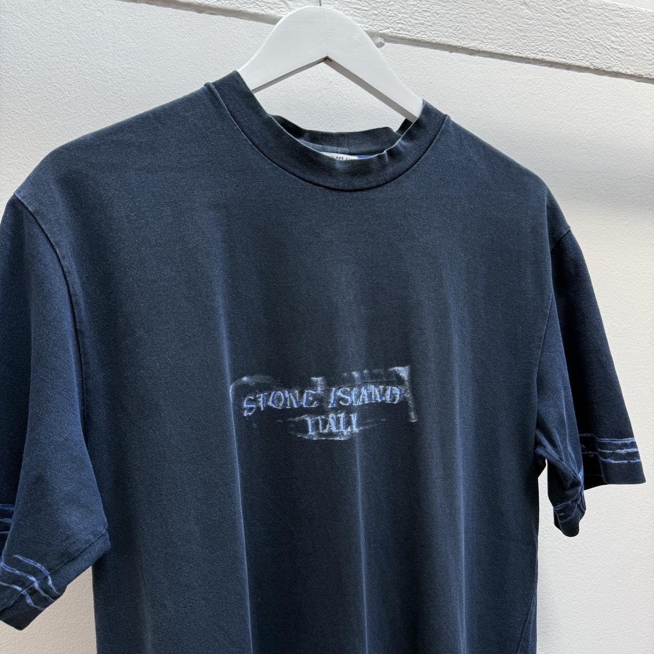 Early 00’s Stone Island Logo T-shirt (L) | Large, Blue