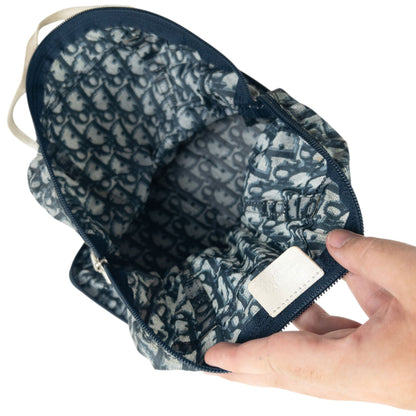 Vintage 2000s Dior Monogram Foldable Handbag | O/S, Blue