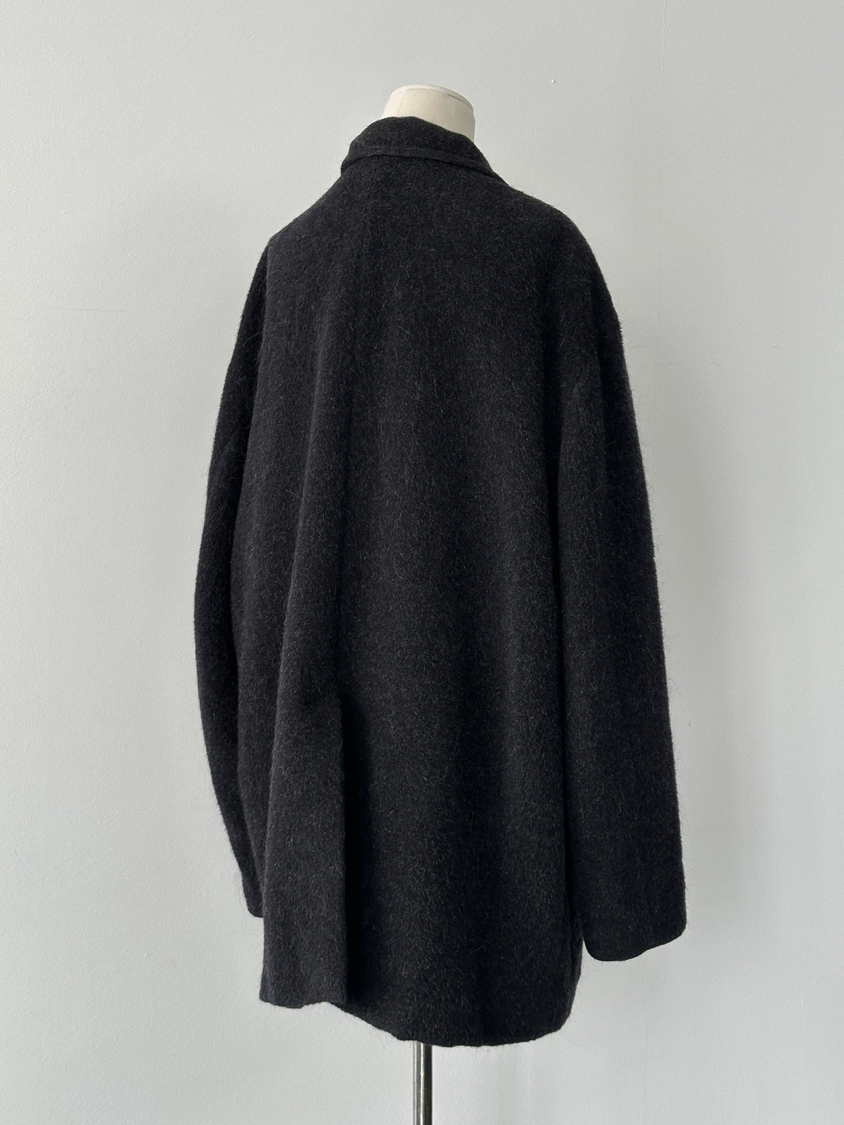 Byblos Italian Vintage 1990s Alpaca Wool Double Breasted Coat - XXL