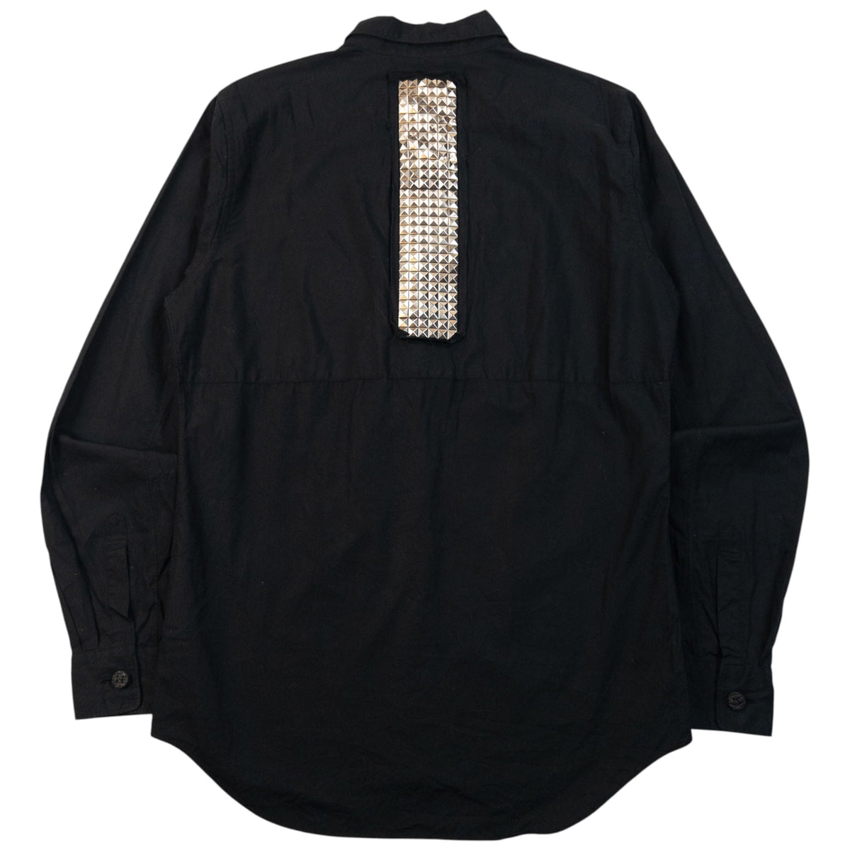 Vintage Comme Des Garçons HOMME Long Sleeve Button Up Shirt Size S | Medium, Black