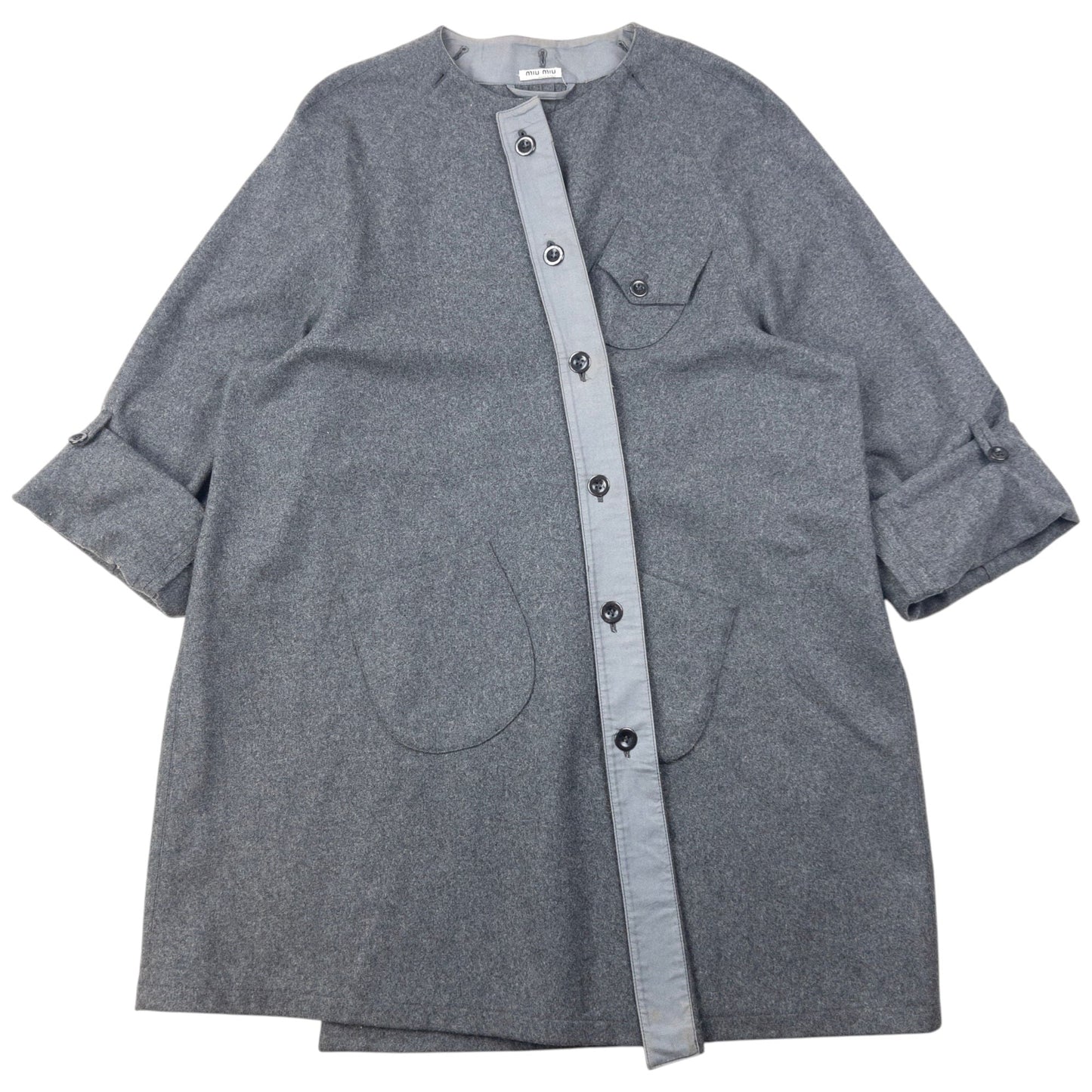 Vintage 2000s Miu Miu Asymmetric Wool Jacket Size L