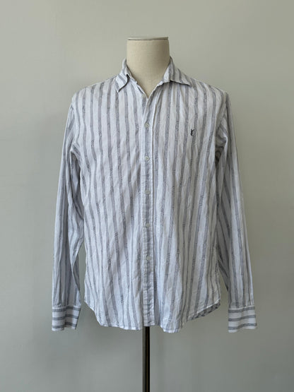 Yves Saint LaurentPour Homme 2000s Pure Cotton Striped Shirt - L
