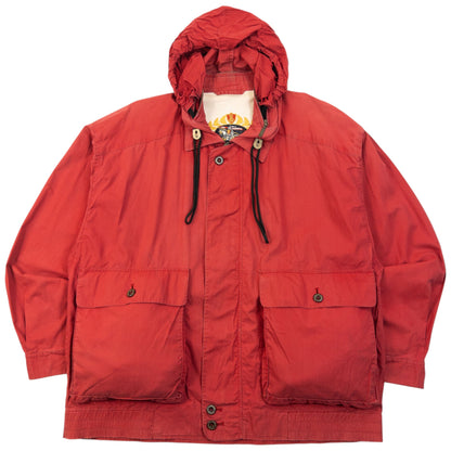 Vintage 90s Burberry Zip Up Jacket Size L | Large, Red