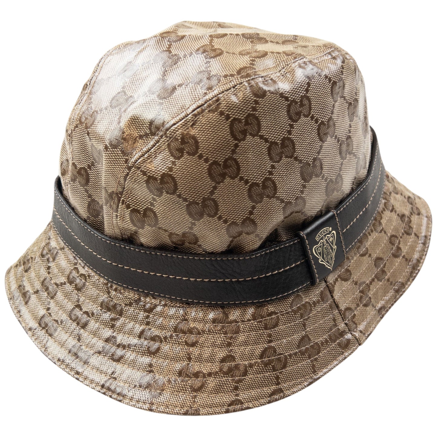 Vintage 2000s Gucci By Tom Ford Monogram Bucket Hat Size L | O/S, Brown