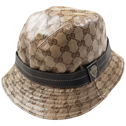 Vintage 2000s Gucci By Tom Ford Monogram Bucket Hat Size L | O/S, Brown