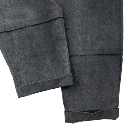Vintage 2000s Comme Des Garçons HOMME Plus Double Waist Trousers Size W31 | W31, Grey