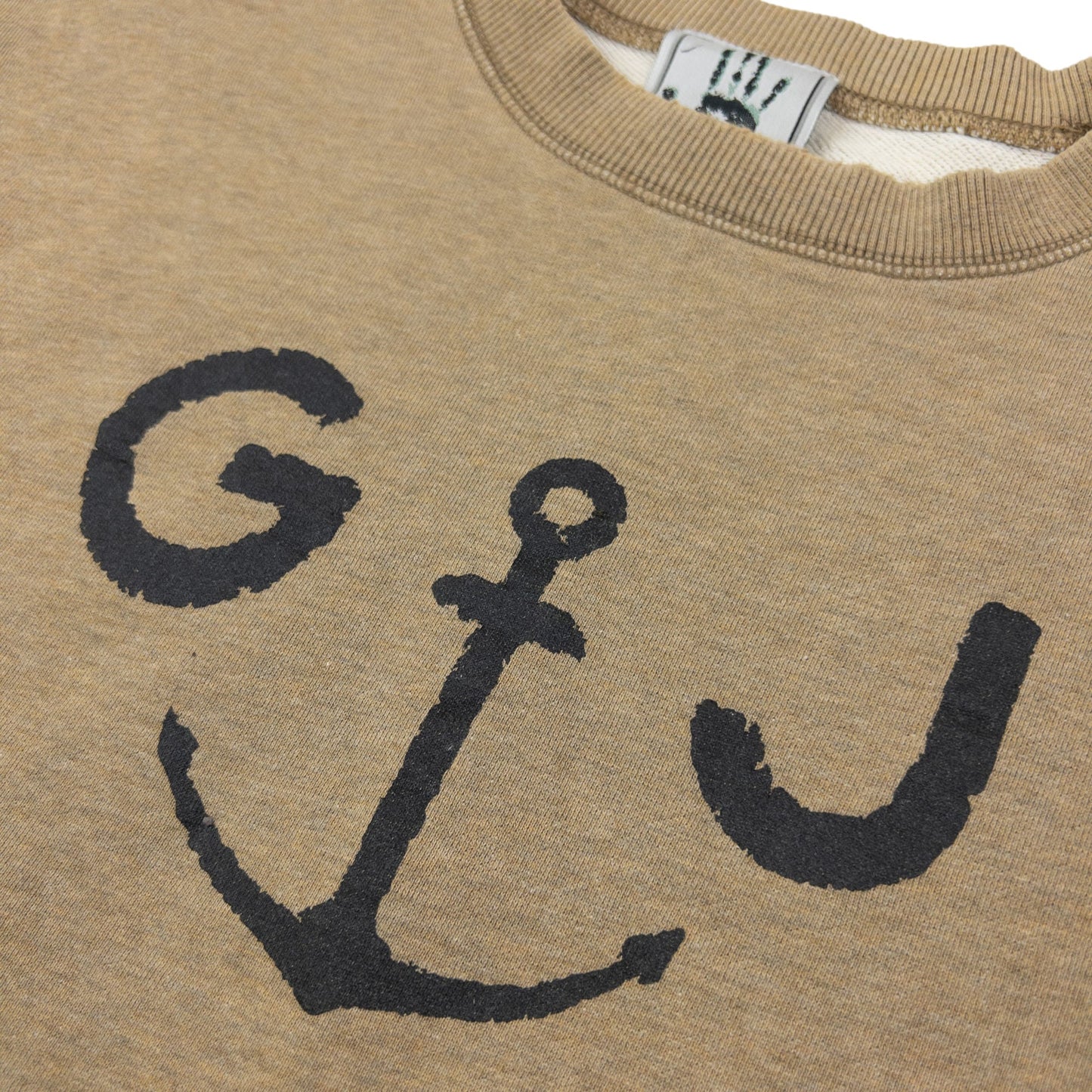 Vintage 90s Gaultier Jean's Graphic Sweatshirt Size M | Medium, Beige