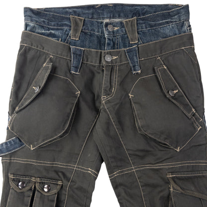 Vintage 2000s PPFM Layered Denim Jeans Size W32