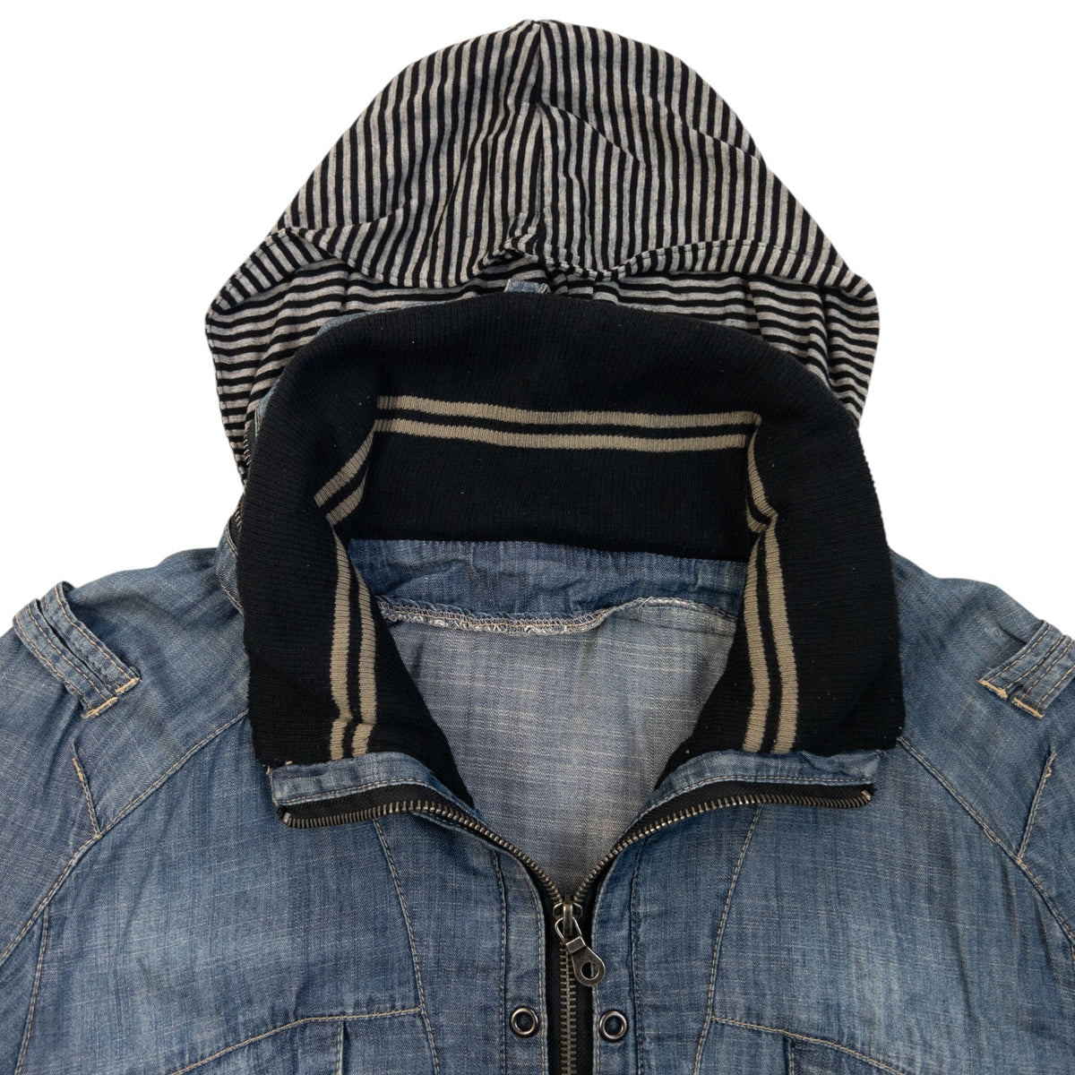 Vintage 2000s PPFM Lightweight Denim Jacket Size S | Small, Blue