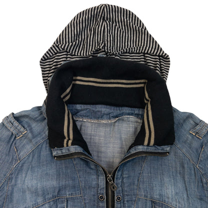 Vintage 2000s PPFM Lightweight Denim Jacket Size S | Small, Blue