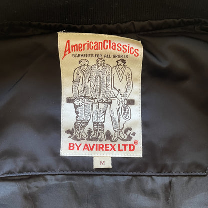 Avirex Spell Out Varsity Bomber Jacket - M