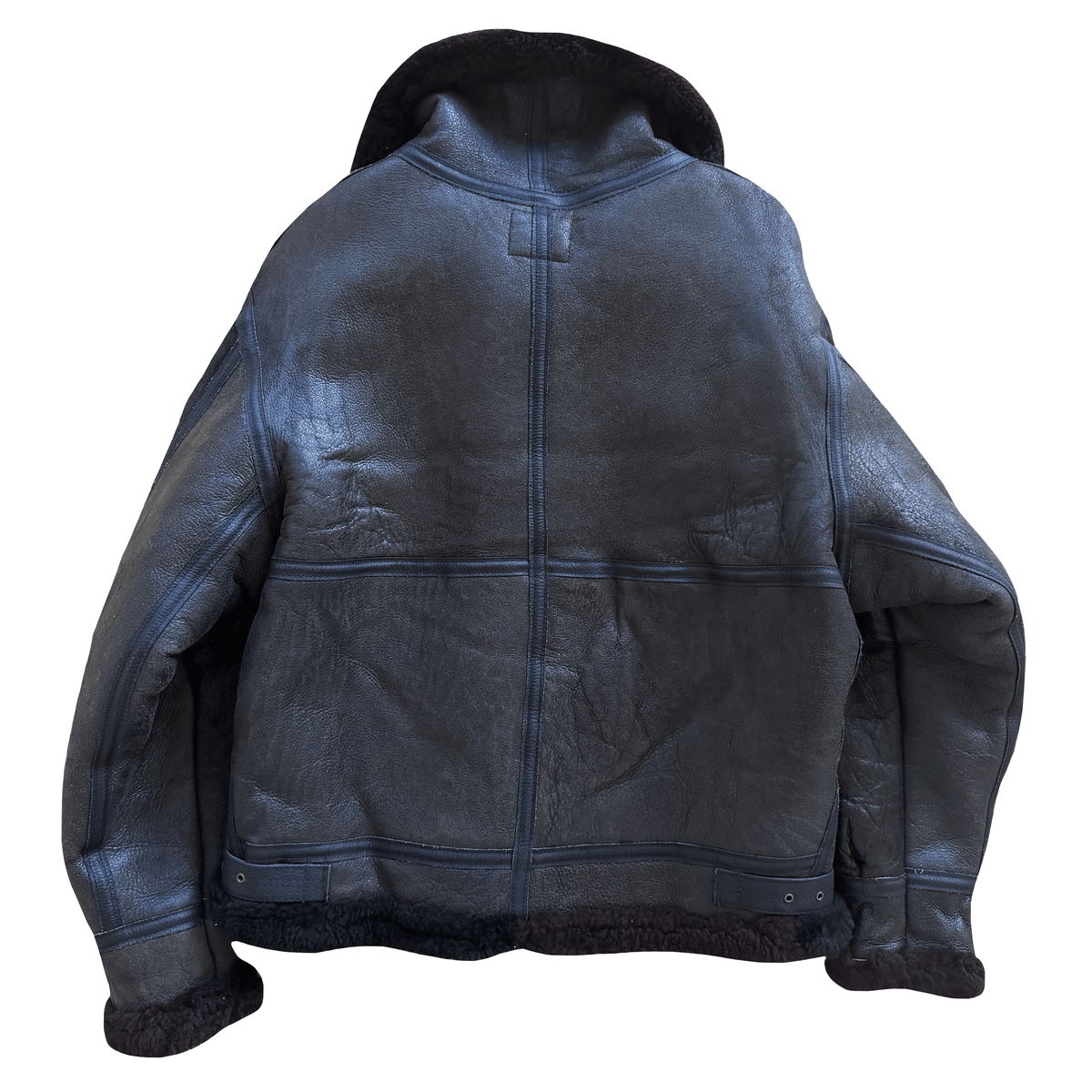 Avirex B-3 Sheepskin Aviator Flight Jacket - M | Medium, Black