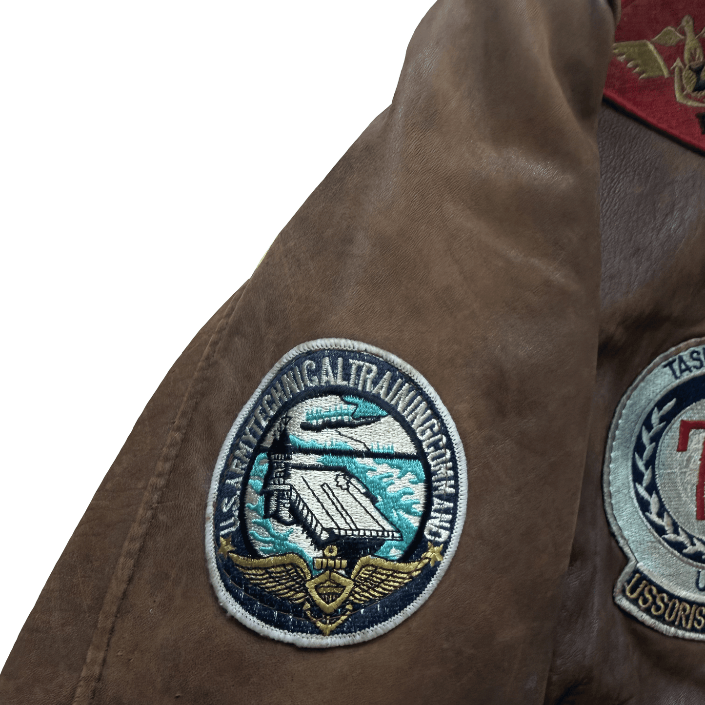 Avirex 1987 Top Gun G-1 Flight Jacket - L | Large, Brown