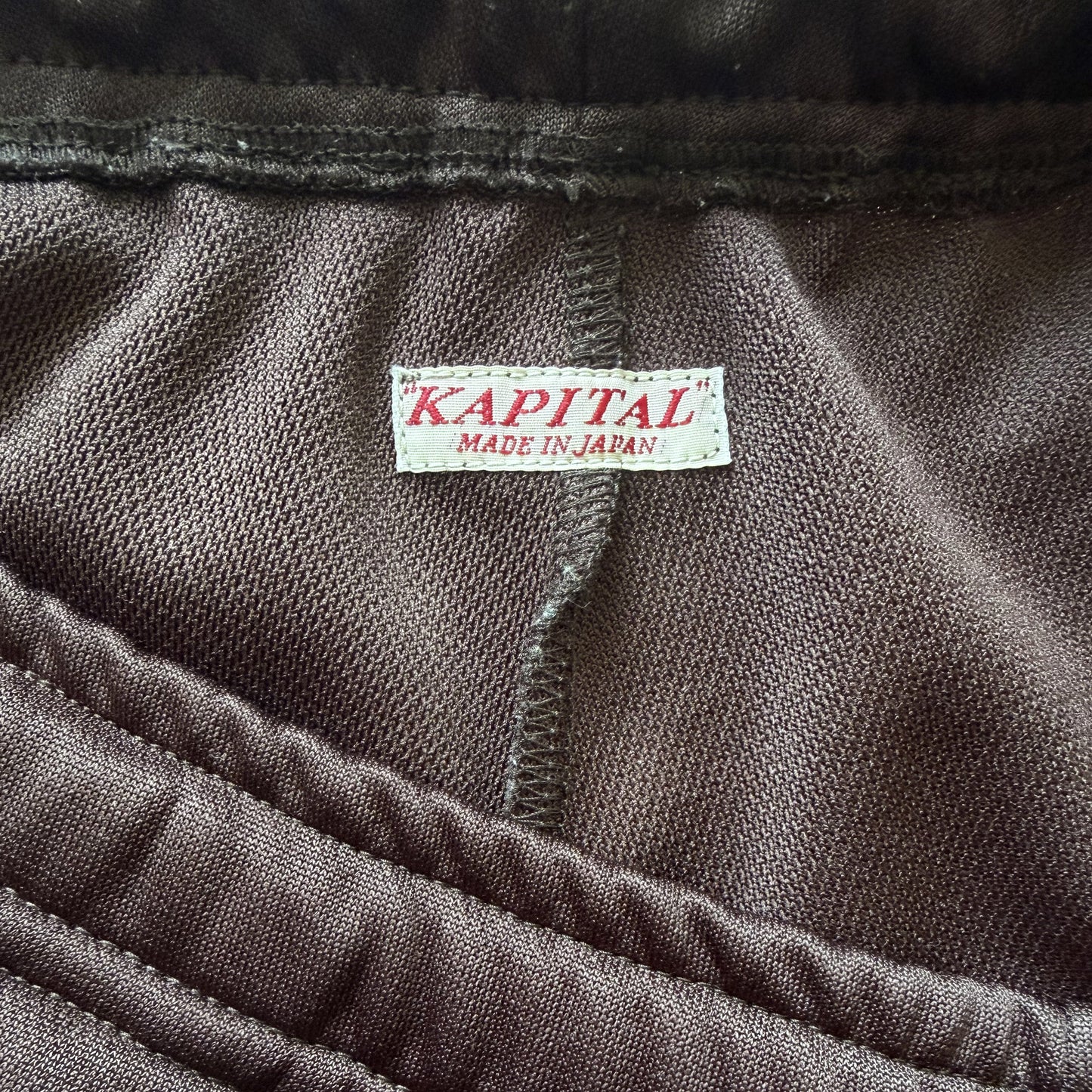 Kapital Ska Tape Jersey Flare Track Pants - M | 2 / M, Red