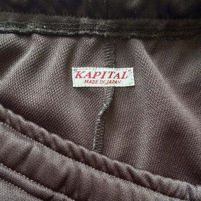 Kapital Ska Tape Jersey Flare Track Pants - M | 2 / M, Red