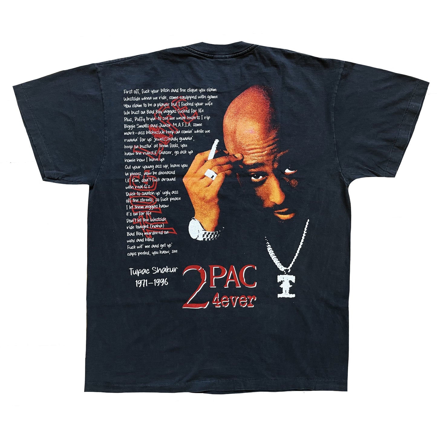 Tupac 'Hit Em Up' T-Shirt - XL