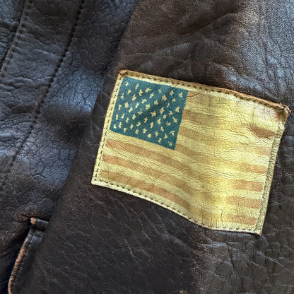 Avirex 'Sleepy-Time Gal' A2 Leather Flight Jacket - XS / S