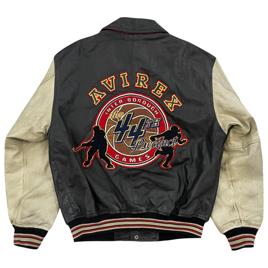 Avirex Interborough Games Leather Varsity Jacket - M