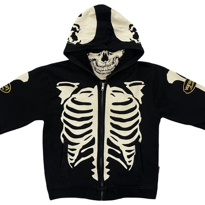 Vanson Leathers Skeleton Hoodie - L