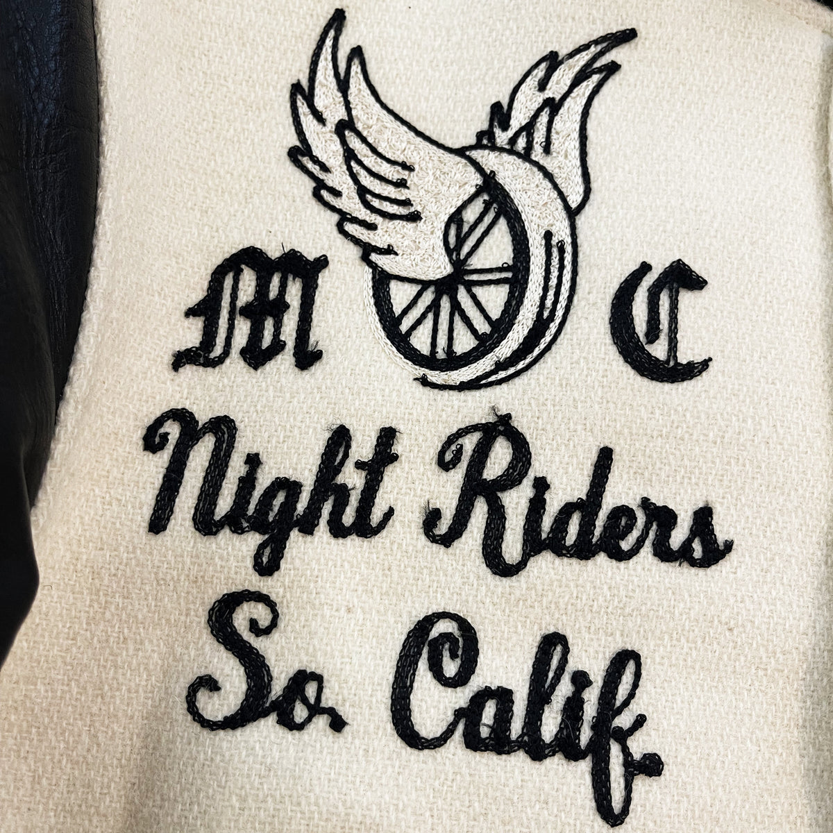 Whitesville 'Night Riders' Varsity Jacket - S | Small, White