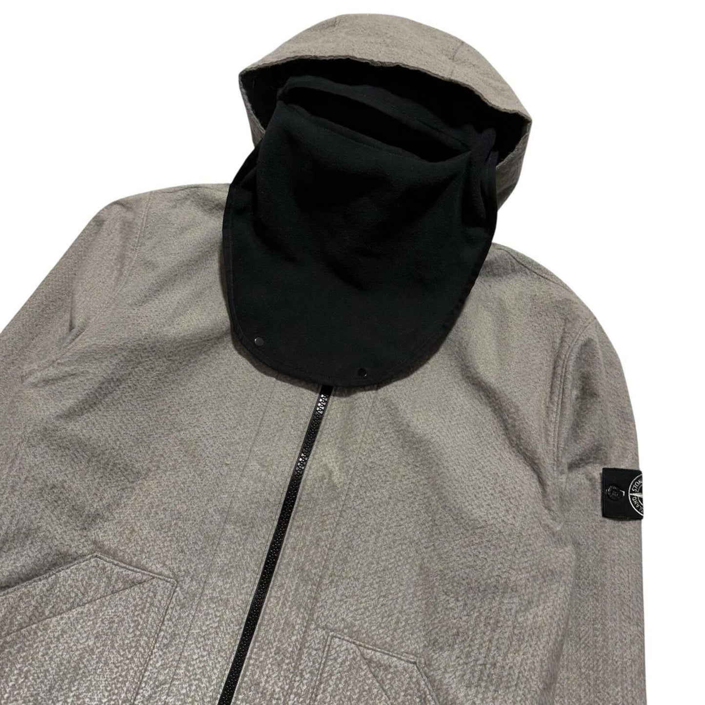 Stone Island Needle Punched Reflective Jacket | XL, Reflective Grey