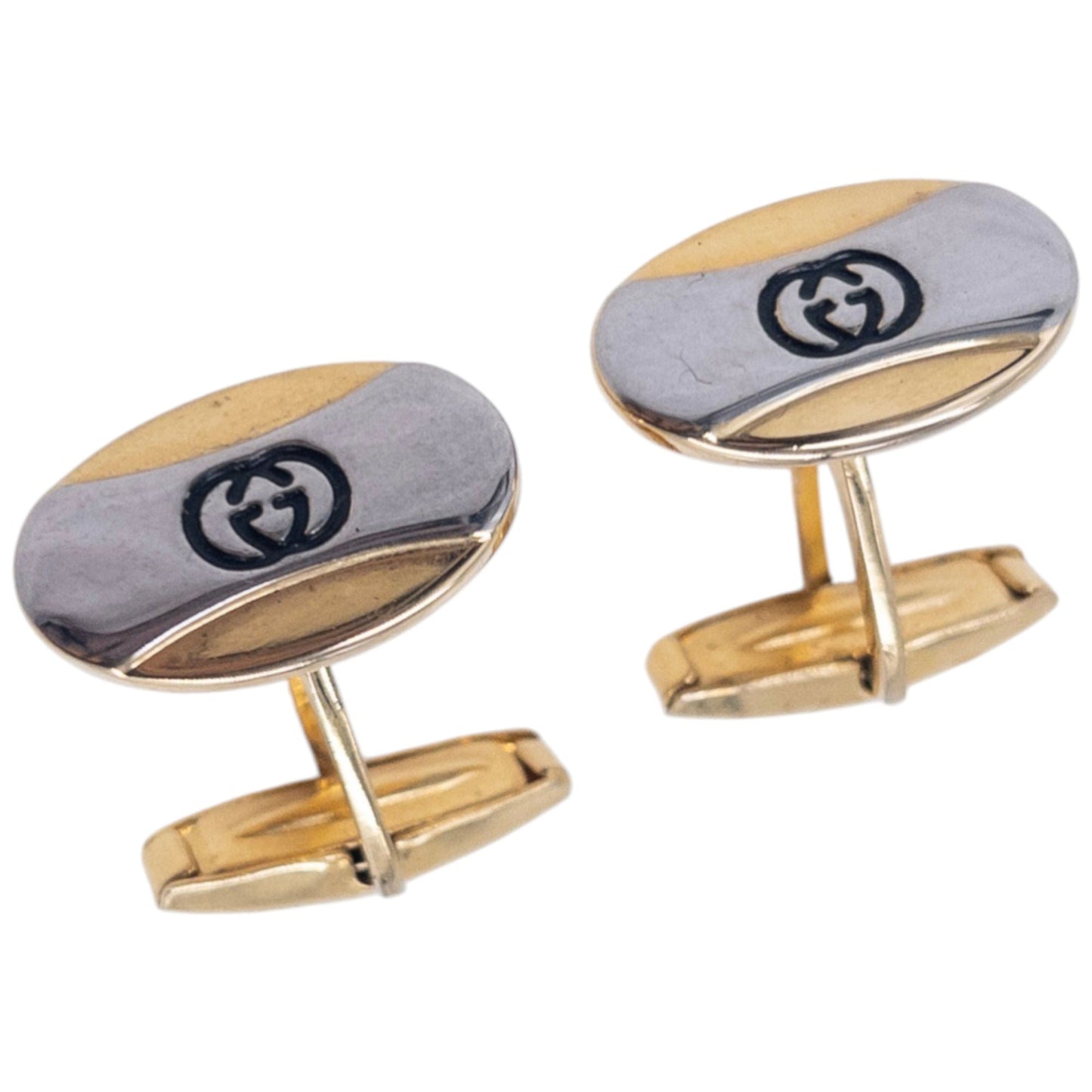 Vintage 90s Gucci Embossed Cuff Links | O/S, Multicoloured