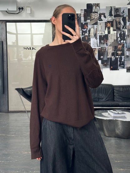 Timberland 2000s Pure Wool Knitted Logo Jumper - M/L