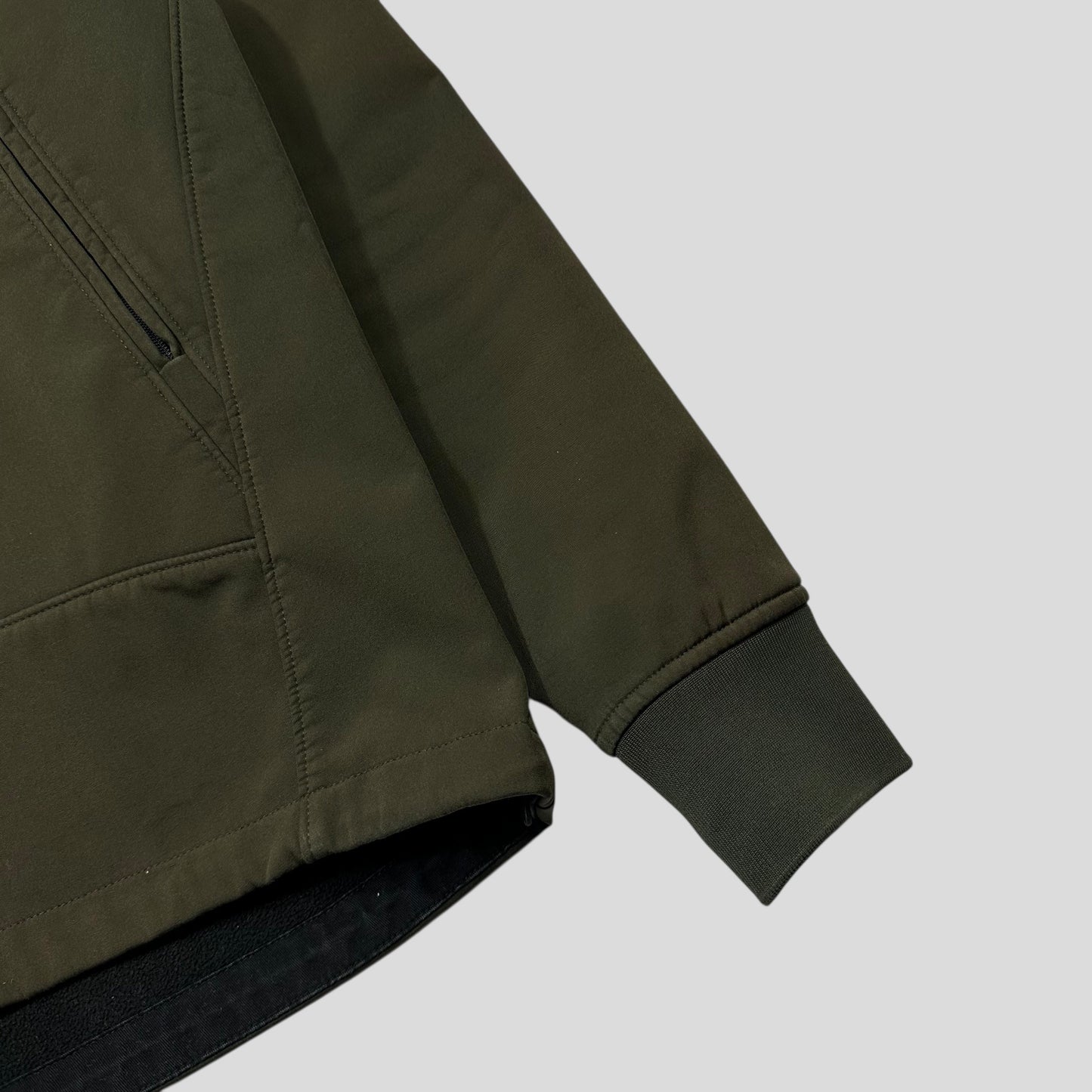 CP Company Khaki Soft Shell Goggle Jacket - S/M | Default Title, Multicoloured