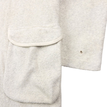 Vintage 90s Yohji Yamamoto Zip Up Fleece Jacket Size L | Large, Cream
